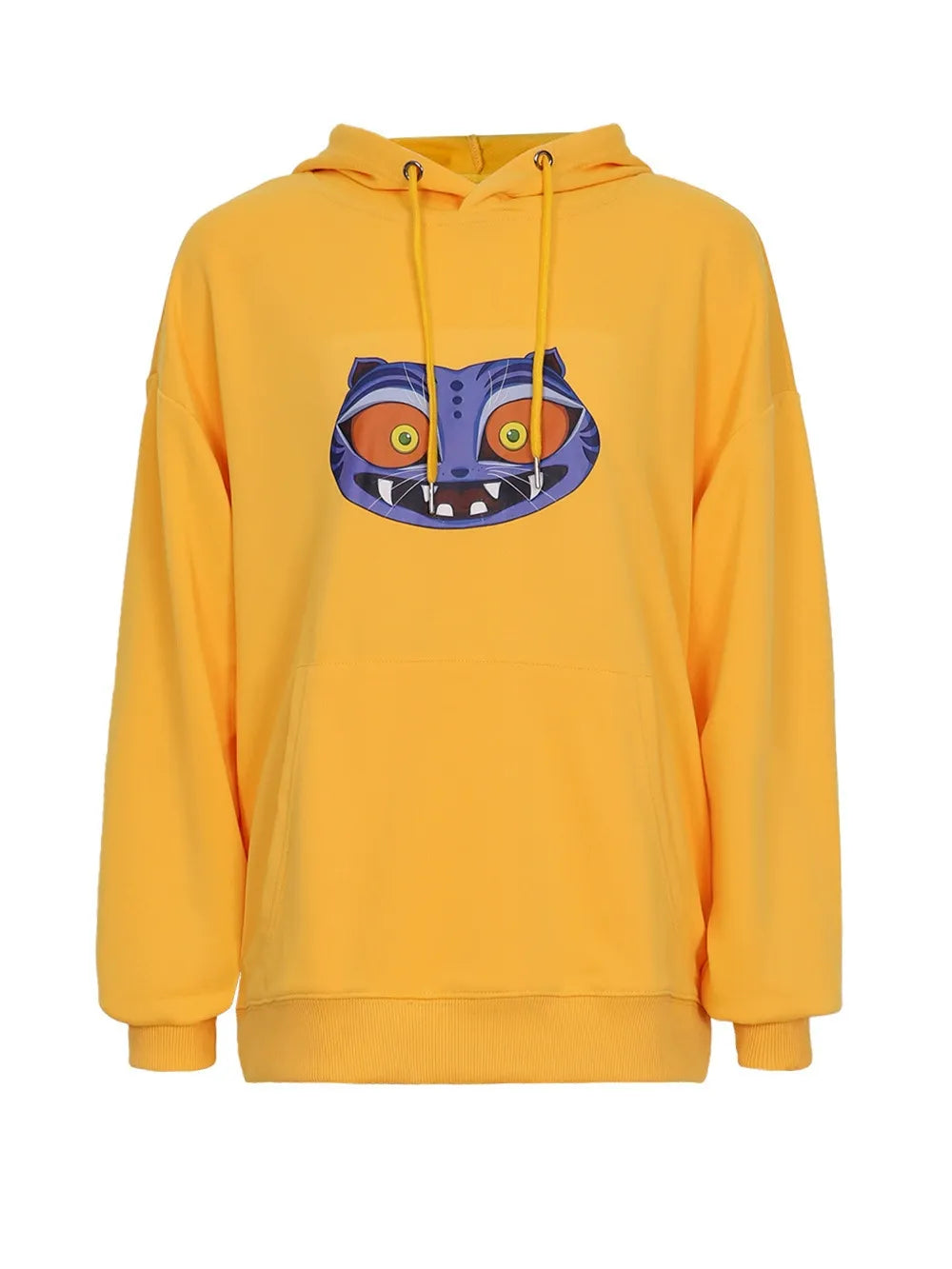 Yellow Zoey Hoodie Derpy Tiger Pullover Kids Adult K-Pop Zoey Cosplay Sweatshirt