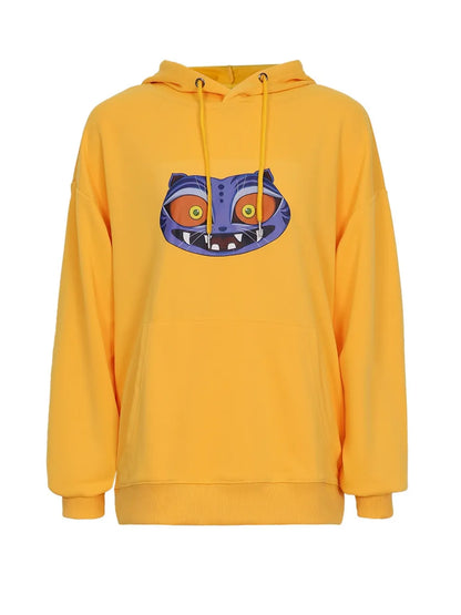 Yellow Zoey Hoodie Derpy Tiger Pullover Kids Adult K-Pop Zoey Cosplay Sweatshirt