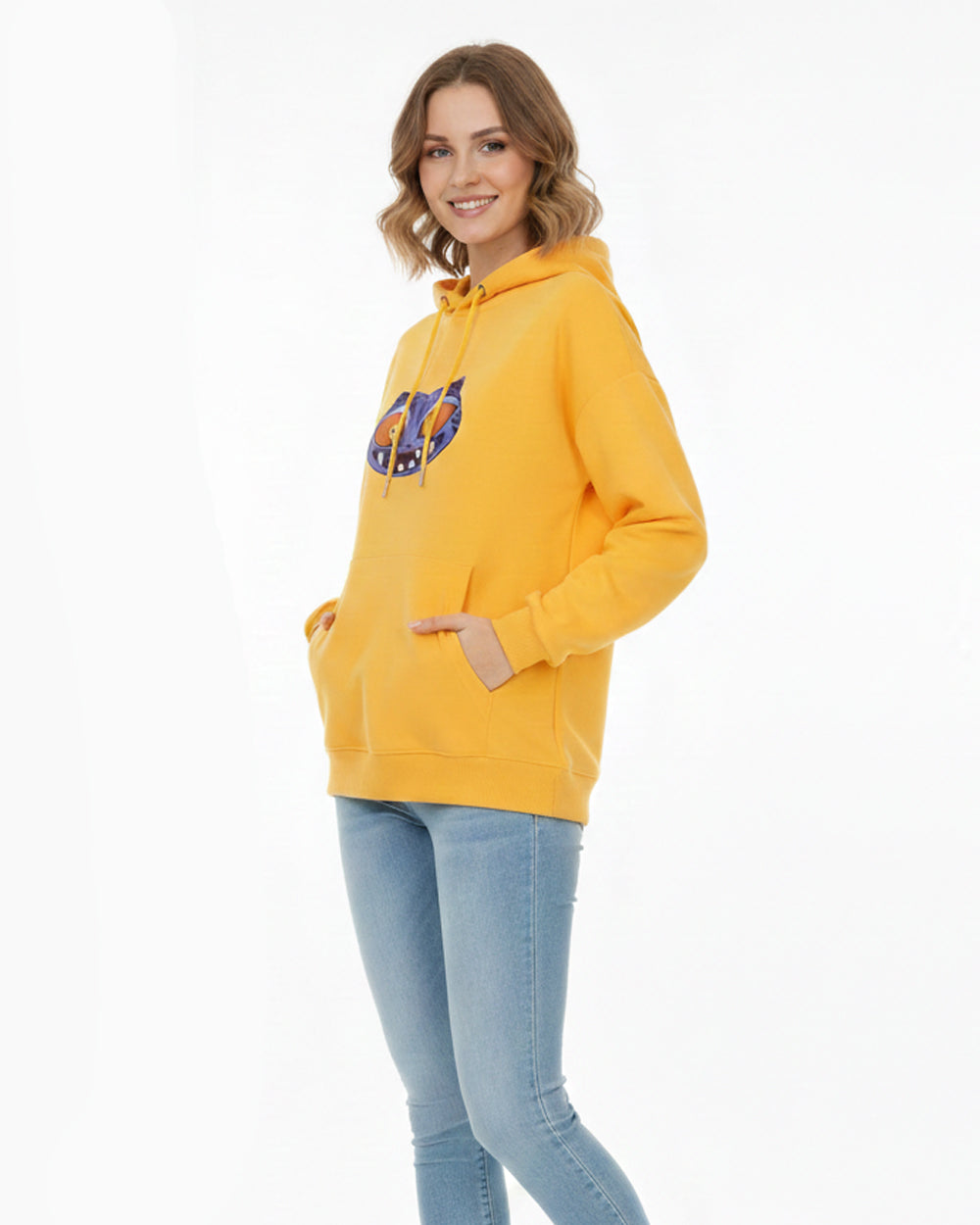 Yellow Zoey Hoodie Derpy Tiger Pullover Kids Adult K-Pop Zoey Cosplay Sweatshirt