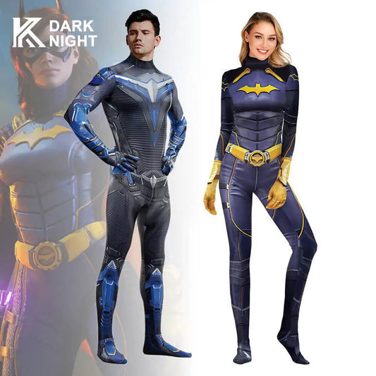 Movie Gotham Knights Nightwing Cosplay 3D Jumpsuit Women Men Bat Cosplay Costume
