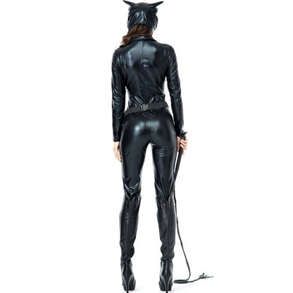 Sexy Black Cat Womens Costume Halloween Adult Party Cosplay Suits