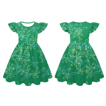 Kids Joy Dress Disgust Movie Cosplay Costume Party Dress Role Play Birthday Dress