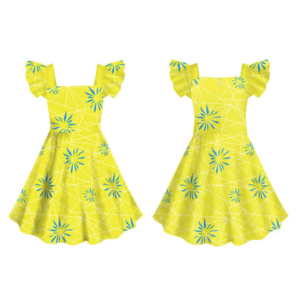 Kids Joy Dress Disgust Movie Cosplay Costume Party Dress Role Play Birthday Dress