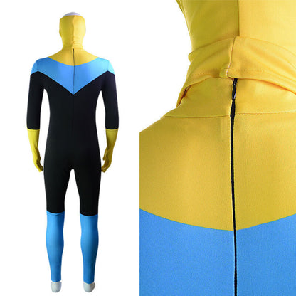 Omni-Man Cosplay Costume Kids Omni-Man Mark Atom Eve Outfit with Cape for Boys Girls