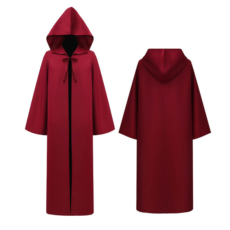 Jedi Robes Adult Teens Knight Cloaks Black Brown Hooded Cape Cosplay Costume