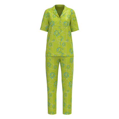 Ensemble pyjama 2 pièces Vice-versa : dégoût, joie, envie, peur et colère – Haut de pyjama et pantalon en soie douce