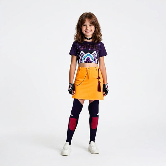 KPop Mira Costume Kids Adult Fashion Stage Performance Outfit Mira Cosplay Shirt Skirt and Accessories