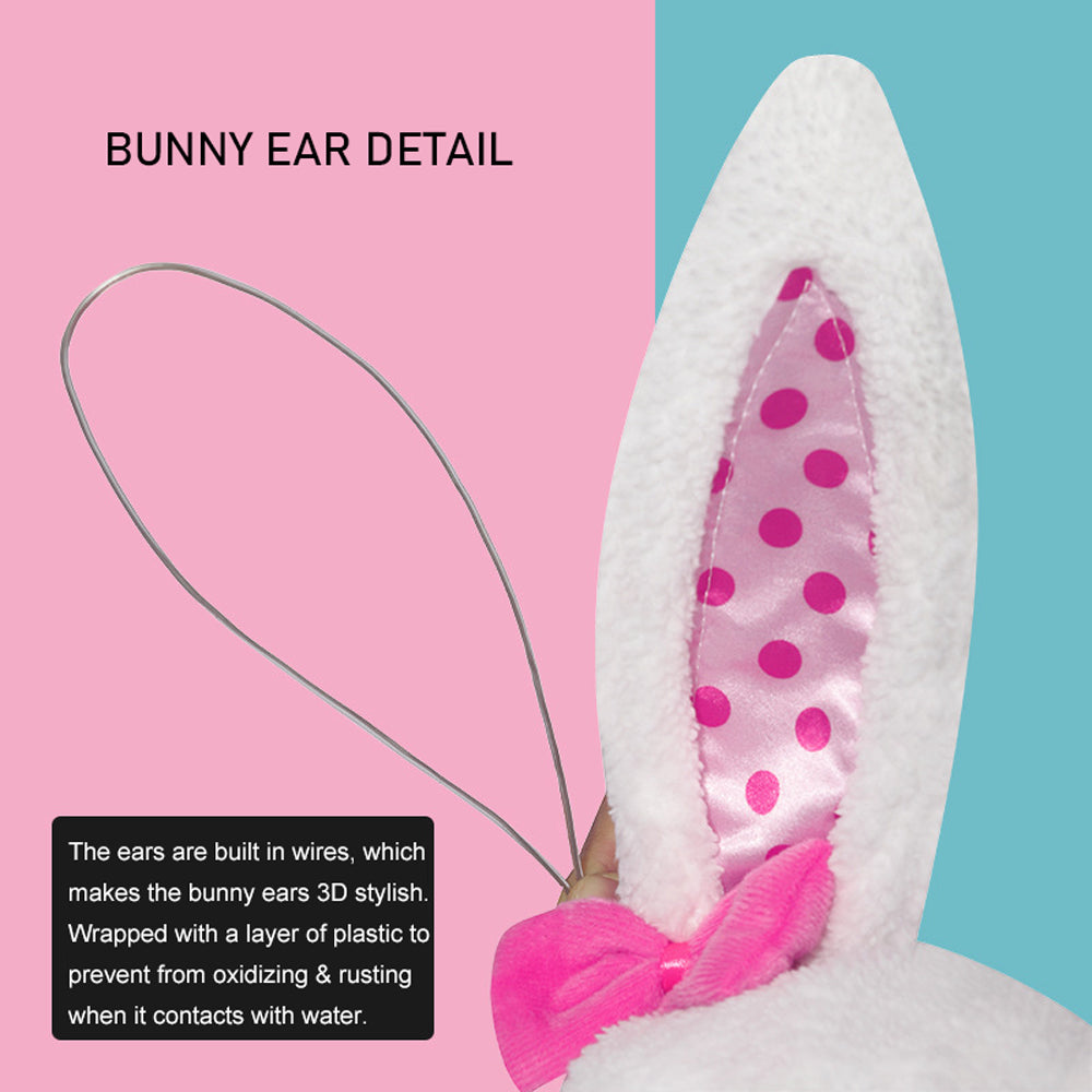 Disfraz de conejo de peluche para niños, lindo traje de conejo con zanahoria para Pascua