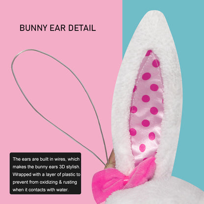 Disfraz de conejo de peluche para niños, lindo traje de conejo con zanahoria para Pascua