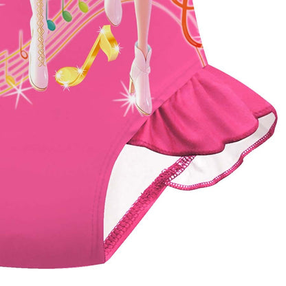 K-Pop Girls Swimsuits Rumi Mira Zoey Cosplay Printed Swimwear with Cap