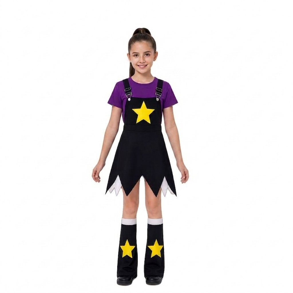 Lily Love Braids Costume Poppy Playtime Cosplay Outfit Lily Shirt Dress and Leg Warmers