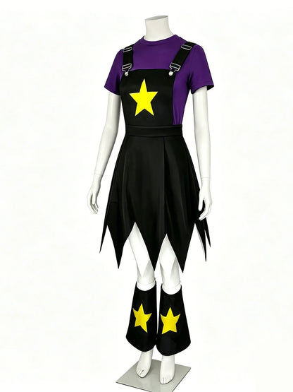 Lily Love Braids Costume Poppy Playtime Cosplay Outfit Lily Shirt Dress and Leg Warmers