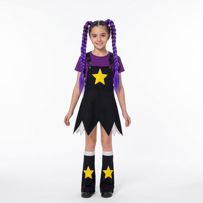 Lily Love Braids Costume Poppy Playtime Cosplay Outfit Lily Shirt Dress and Leg Warmers
