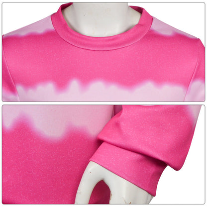 Mens Pink Sweatshirt KPop Fashion Cosplay Shirt Party Carnival Costume