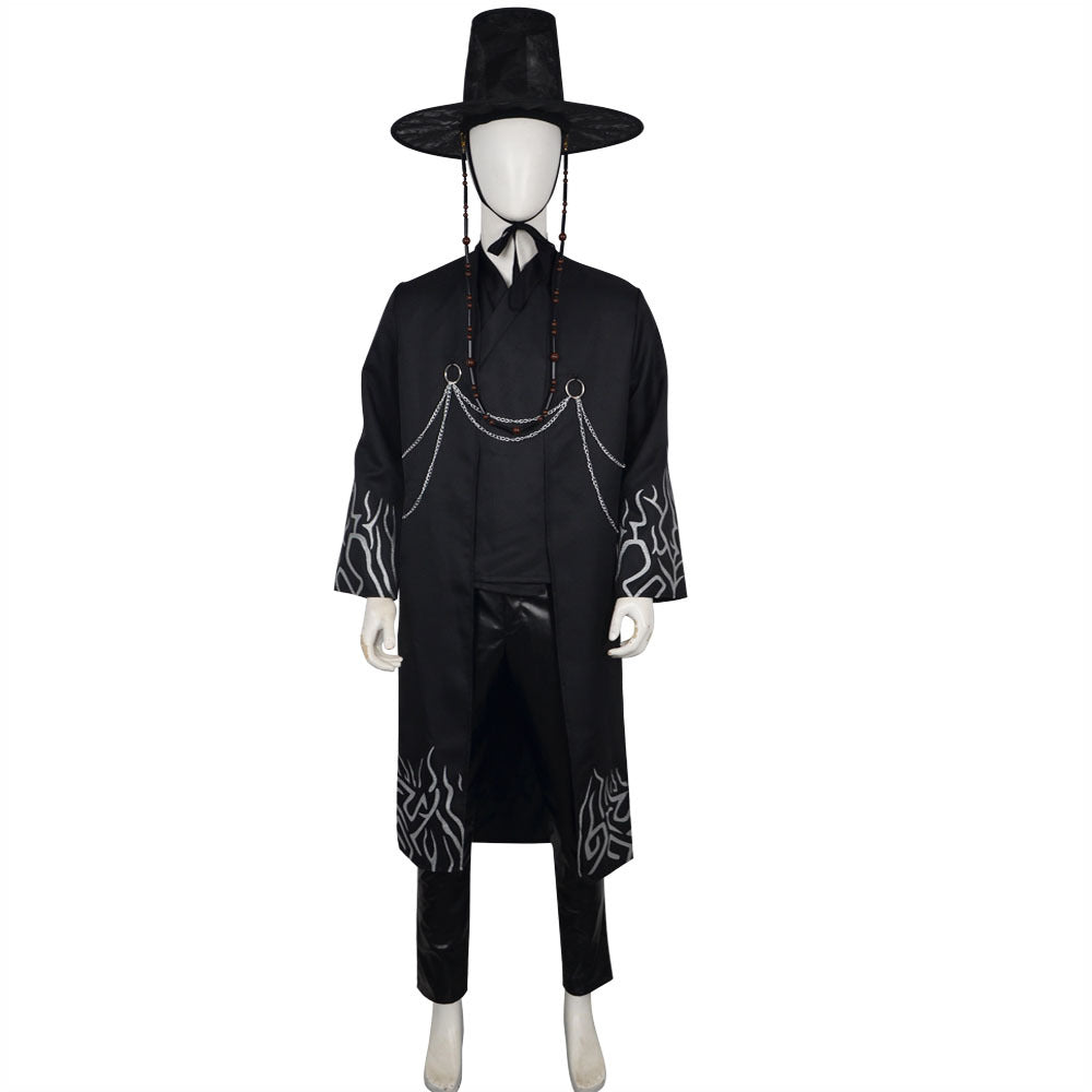 KPop Black Stage Outfit  “Your Idol” Performance Full Set For Boys and Men Party Cosplay Costume