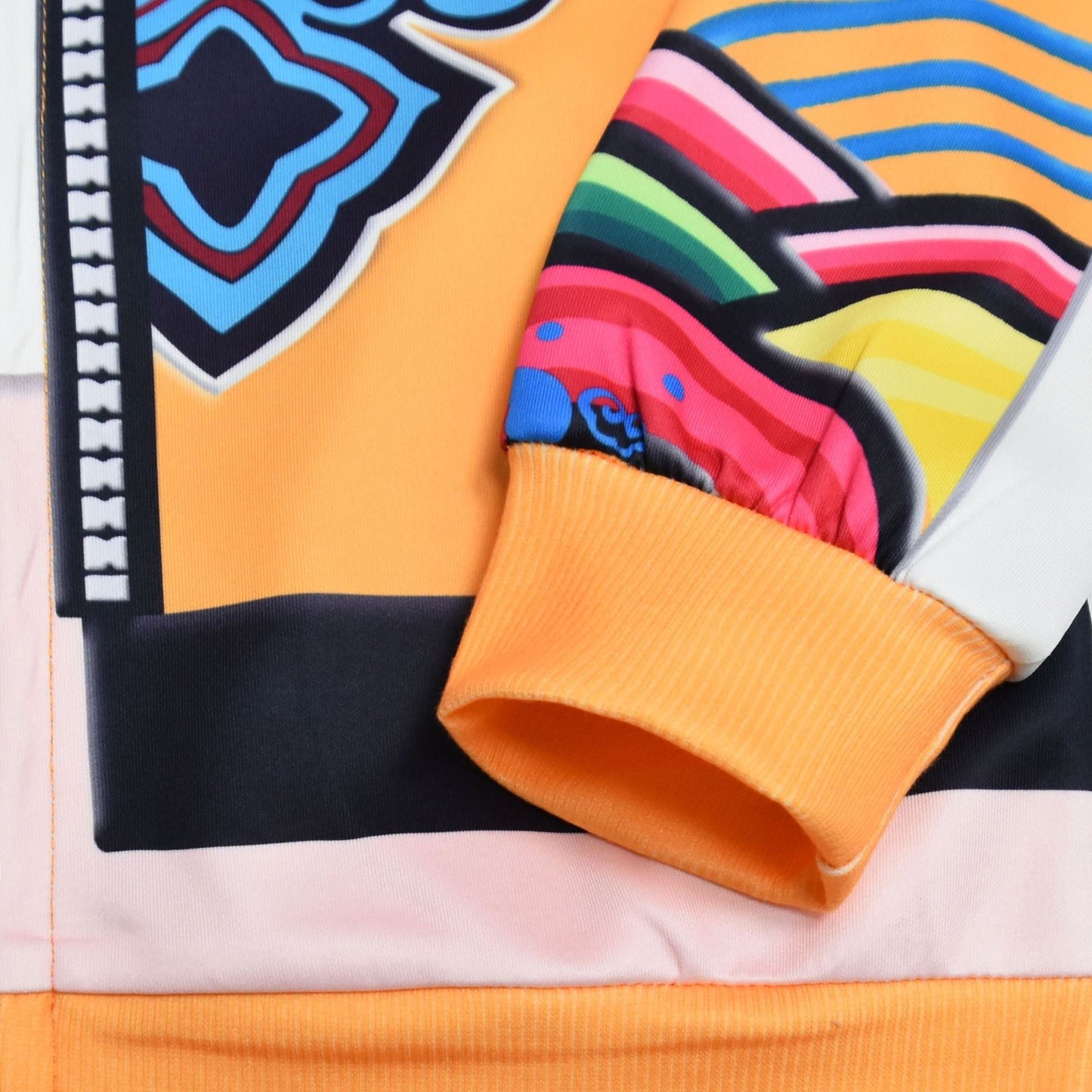Girls Orange Hoodie Pop Star Cosplay Costume Hooded Zip-up Sweatshirt and Pants for Cosplay