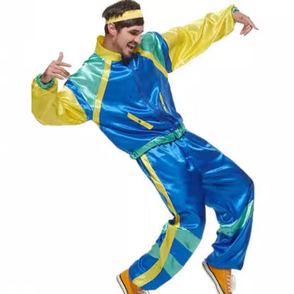 Retro Hip Hop Rock Music Halloween Couple Tracksiuts