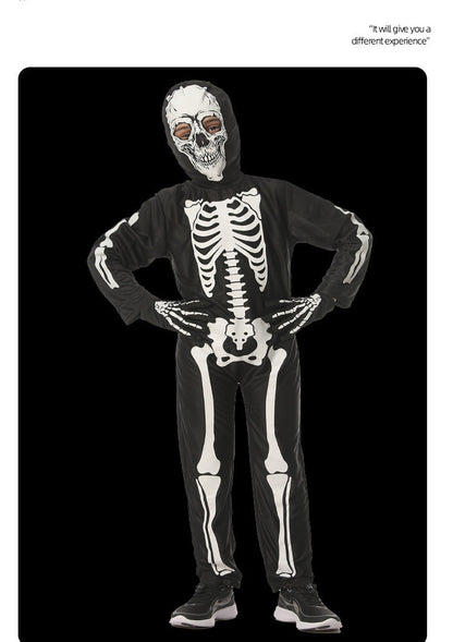 Halloween Glow-in-the-Dark Skull Costume for Kids