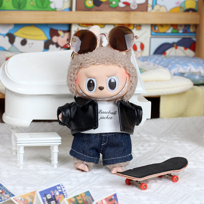 6.7in Labubu Clothes 2 Piece in Bundle Cute Couple Plush Doll Outfits Accessories