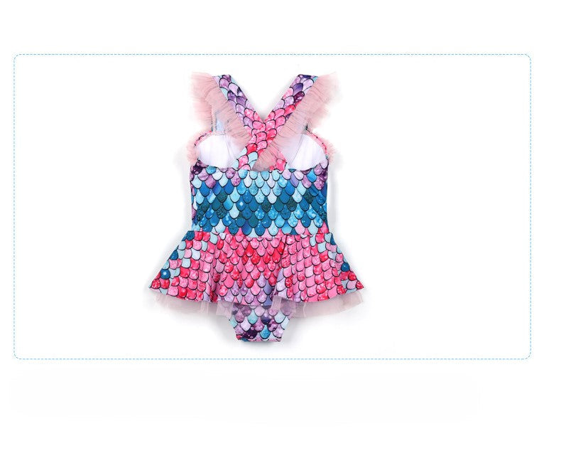Traje de baño de sirena para niños