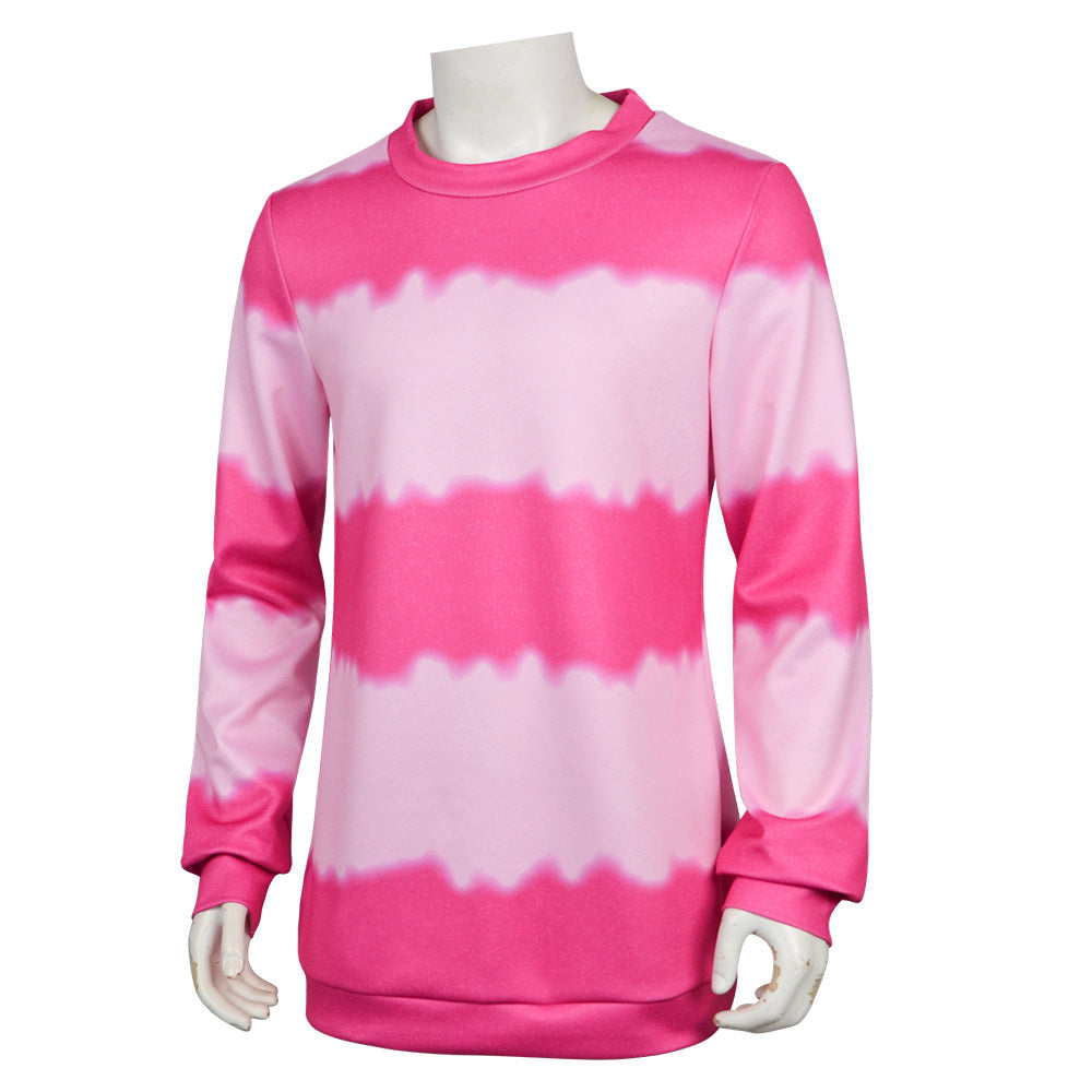 Mens Pink Sweatshirt KPop Fashion Cosplay Shirt Party Carnival Costume