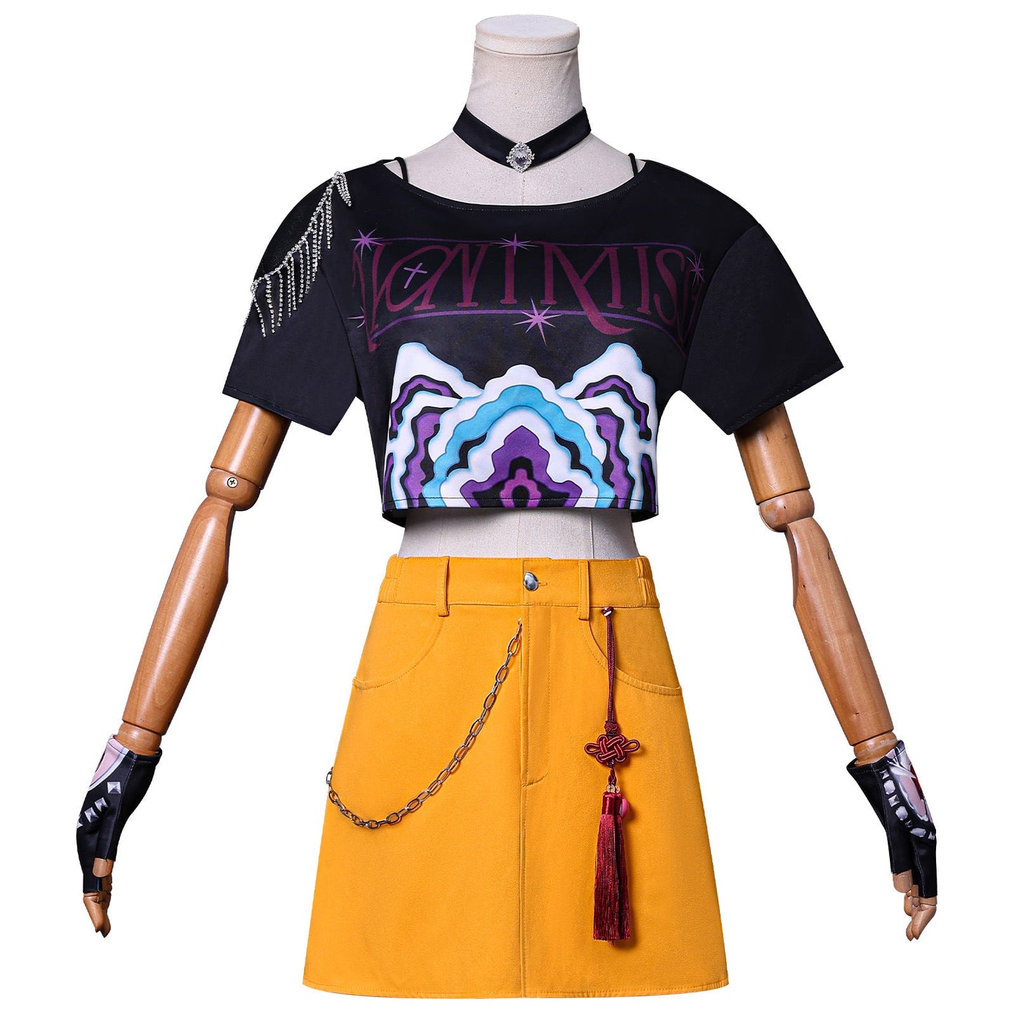 KPop Mira Costume Kids Adult Fashion Stage Performance Outfit Mira Cosplay Shirt Skirt and Accessories