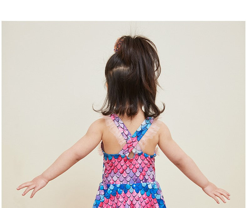 Traje de baño de sirena para niños