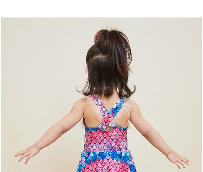 Traje de baño de sirena para niños
