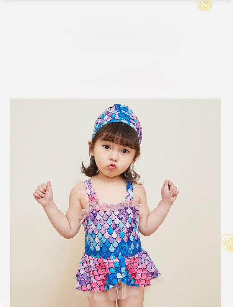 Traje de baño de sirena para niños