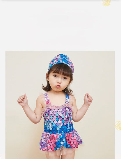 Traje de baño de sirena para niños
