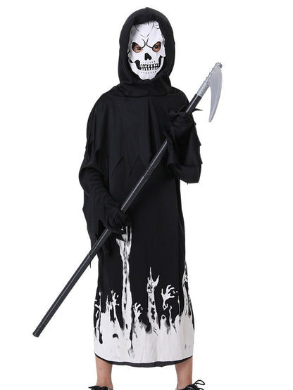 Kids Grim Reaper Costume Glow-in-the-Dark Clothes Halloween Costumes