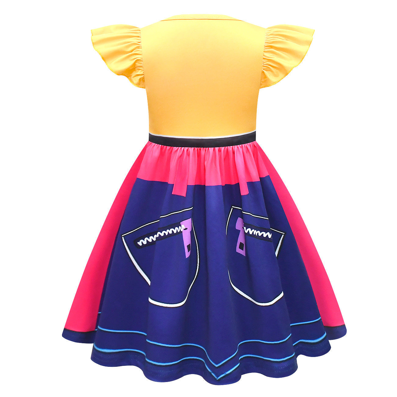 Robe de Pop Star Fille Déguisement Quotidien Cosplay Perruque Costumes d'Halloween