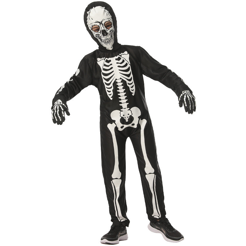 Halloween Glow-in-the-Dark Skull Costume for Kids