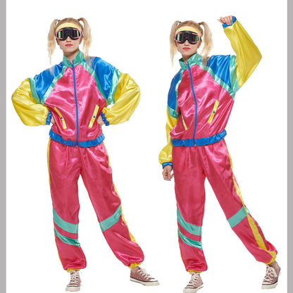 Retro Hip Hop Rock Music Halloween Couple Tracksiuts