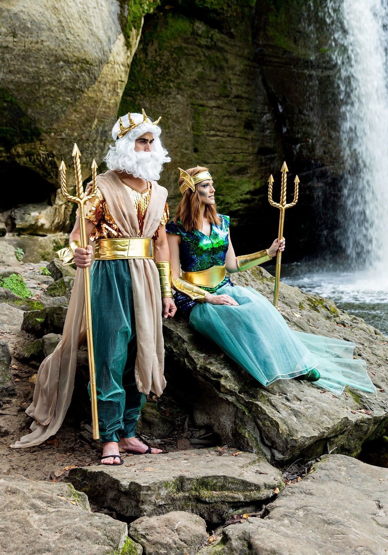 Disfraz de Rey y Reina de Neptuno
