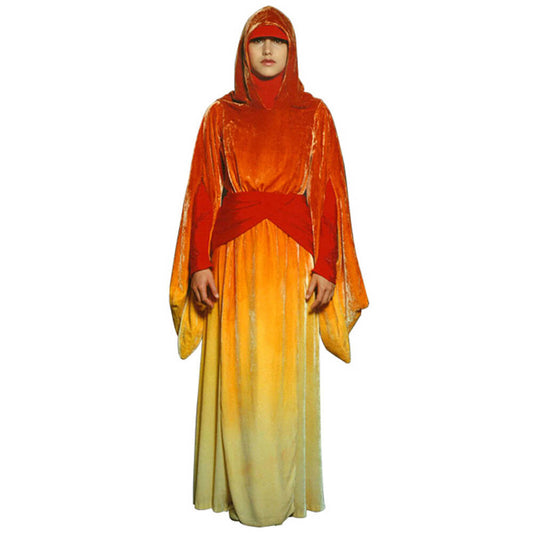 Padme Costume Flame Handmaiden Gown Princess Amidala Costume The Phantom Menace