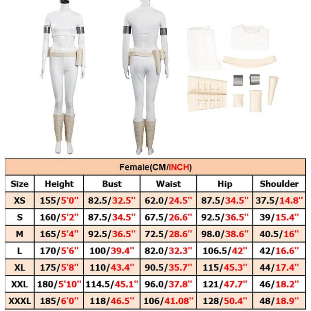 Princess Amidala Costume Padme Crop Top Action Jumpsuit Geonosis Attire