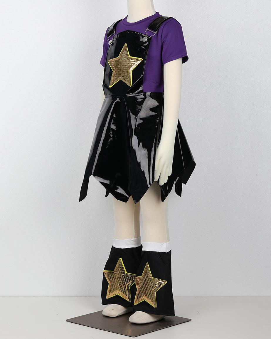 Deluxe Lily Love Braids PU Leather Costume Poppy Authentic 3-Piece Outfit for Kids and Adult