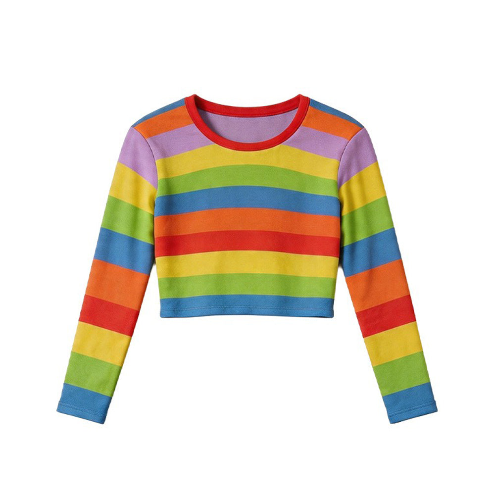 Riley Rainbow Long Sleeve Shirt Riley Andersen Cosplay Costume for Halloween and Daily Wear