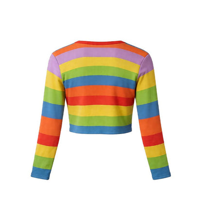 Riley Rainbow Long Sleeve Shirt Riley Andersen Cosplay Costume for Halloween and Daily Wear