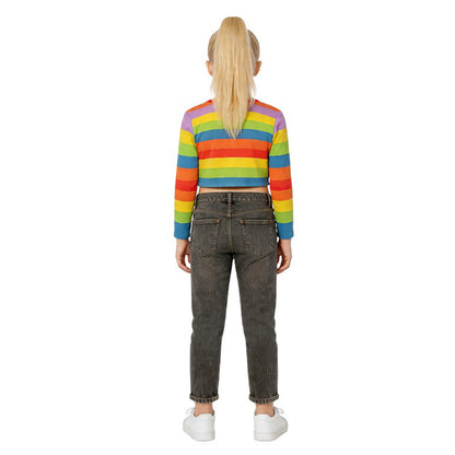 Riley Rainbow Long Sleeve Shirt Riley Andersen Cosplay Costume for Halloween and Daily Wear