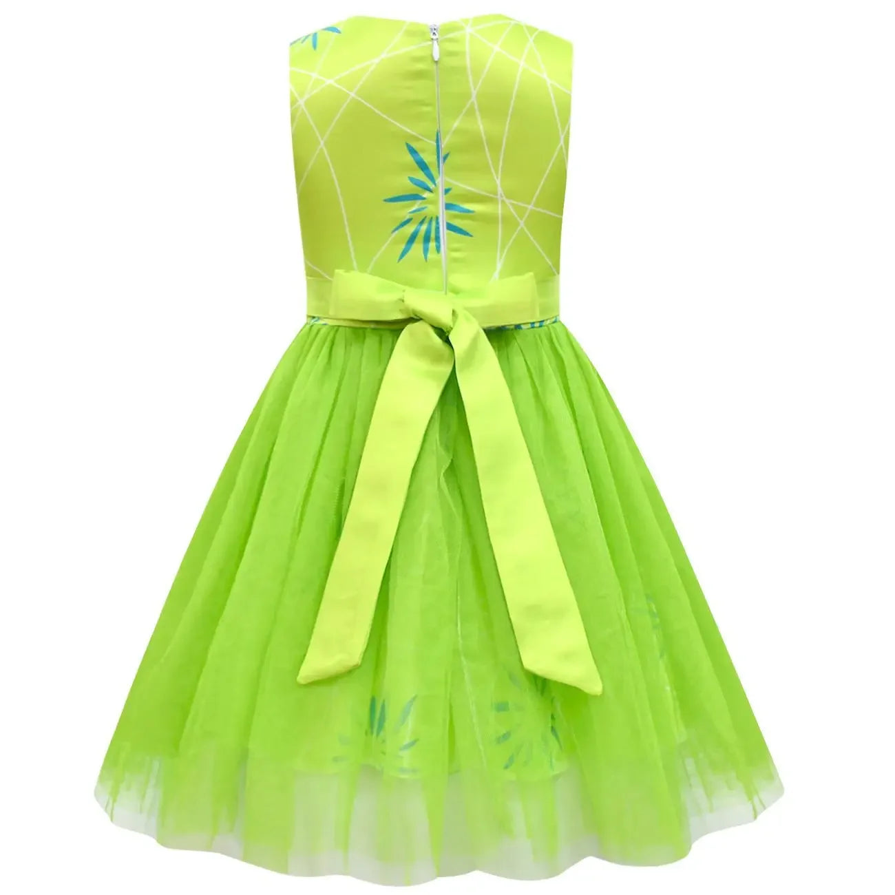 Disfraz de Cosplay de Alta Calidad de Alegría de Inside Out, Vestido de Princesa con Lazo, Peluca/Máscara, Vestido de Disfraz de Asco de la Película para Niñas, Halloween, Carnaval, Cumpleaños