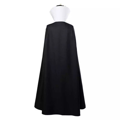 Women Queen Costume Fairy Tale Evil Queen Cosplay Dress Crown and Cape Full Set