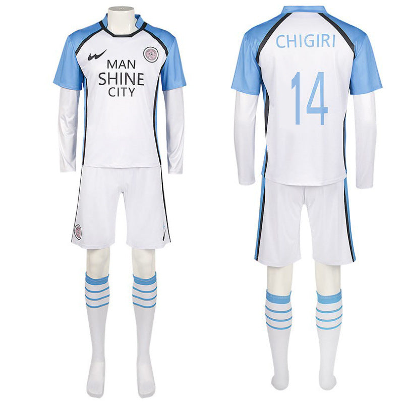 Uniforme de fútbol Nagi Seishiro No.11 unisex Manshine City camiseta Hyoma Chigiri