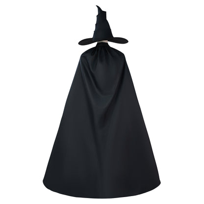 Wicked Movie Cosplay Costume Elphaba Dress Cloak Hat Outfit The Good Witch Costume for Party Event Musical