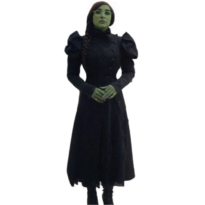 Womens Elphaba Costume Deluxe Wicked Movie Black Elphaba Cosplay Dress Outfit
