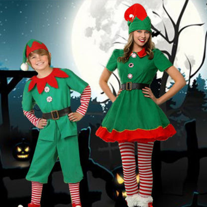 Sunbaby Family Christmas Elf Costume Holiday Elf Matching Outfit