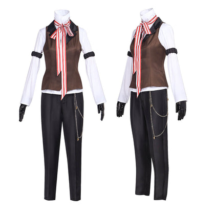 Adult Grell Sutcliff Costume Grim Reaper Grelle Cosplay Outfit Red Uniform with Accessories Full Set