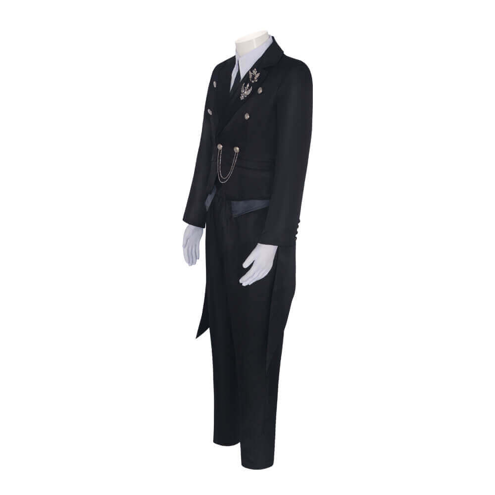 Mens Sebastian Michaelis Costume Sebastian Cosplay Outfit Halloween Dress Up Full Set