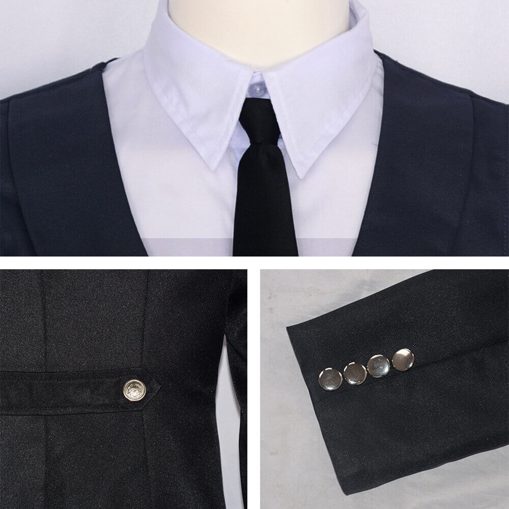 Mens Sebastian Michaelis Costume Sebastian Cosplay Outfit Halloween Dress Up Full Set